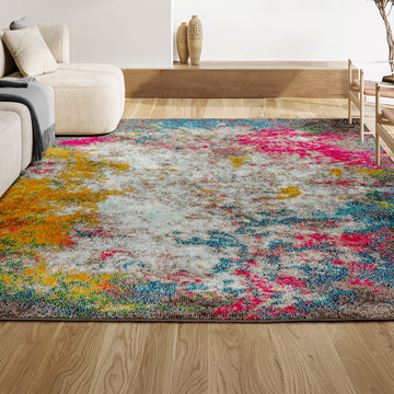 Contemporary Pop Modern Abstract Area Rug
